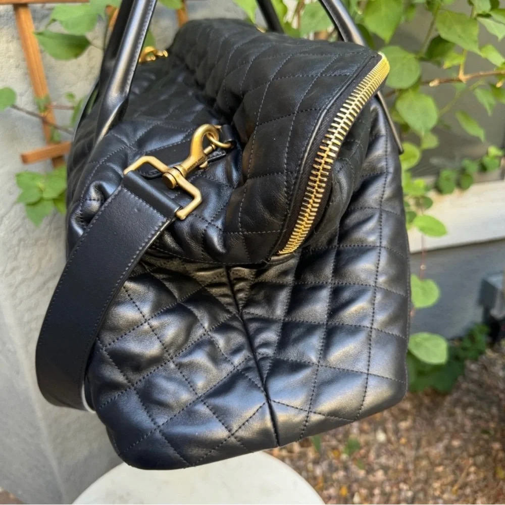 🔥 YSL - Saint Laurent ES Giant Travel Weekender Bag in quilted leather - Picture 6 of 15
